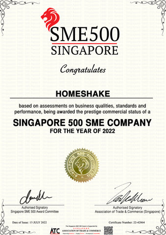 Singapore SME 500 Award 2022 HomeShake