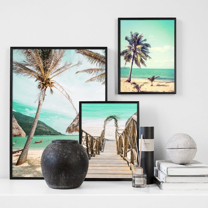 Daedalus Designs - Tropical Coconut Island Resort Gallery Wall Canvas Art - Review