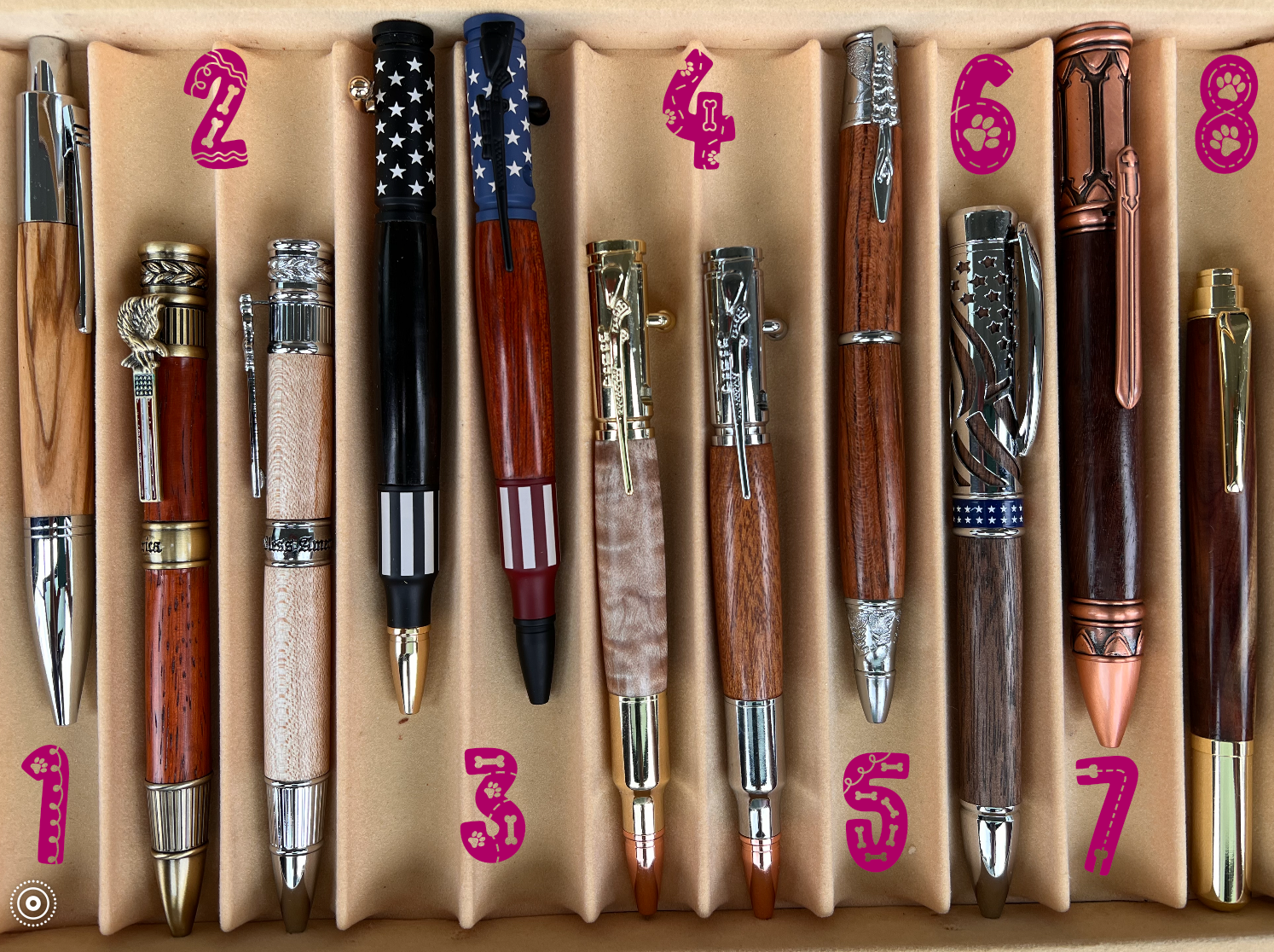 American Patriot Hand Turned Wood Pen (#2) – Brindle Besties Creations