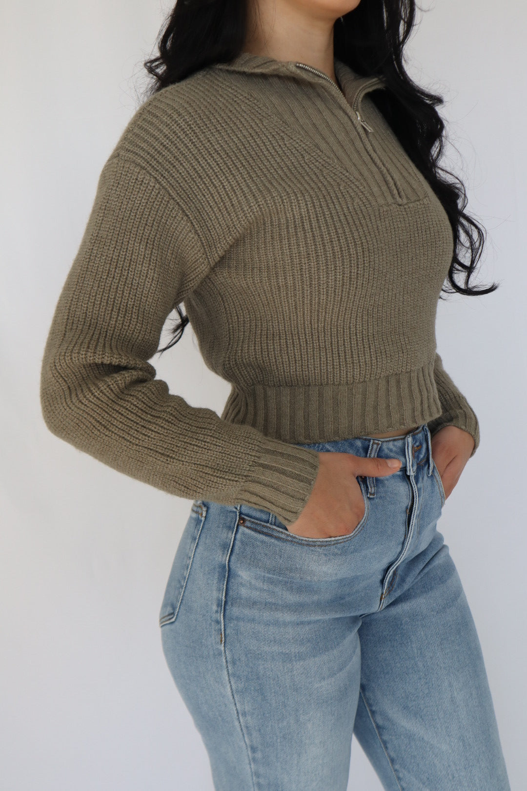 Pine Half-Zip Sweater – Melange The Label