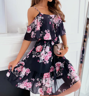 Dress floral print style