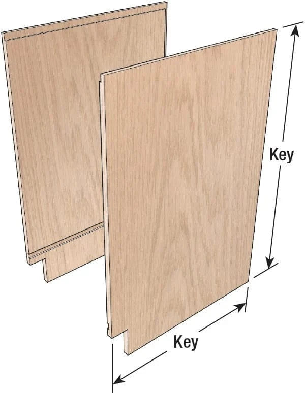Cut key parts to their exact dimensions at the beginning.