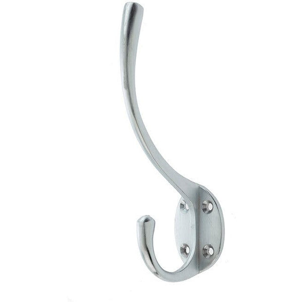 tradefit - Double Robe Hook Chrome Plated Twin Robe Hook - Pack of 4