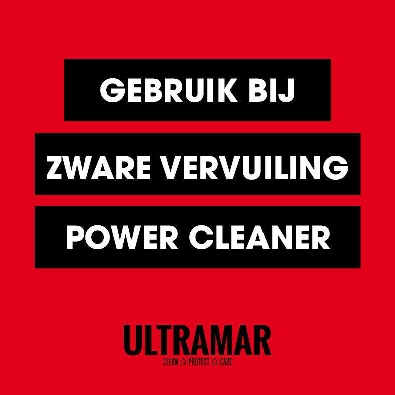 Gebruik bij zware vervuiling Ultramar Power Cleaner