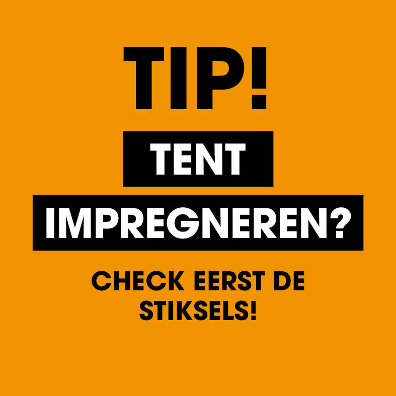 Tip: Tent impregneren? Check eerst de stiksels