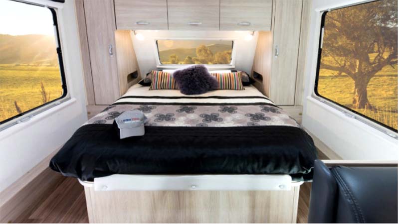 Caravan Queens bed