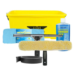 IGADPole 20 ft (6m) Window Cleaning Kit, Window Washing Cleaner Equipment Kit – Squeegee, Scrubber, Soap Despencer & Water Brush Cleaner Tool with