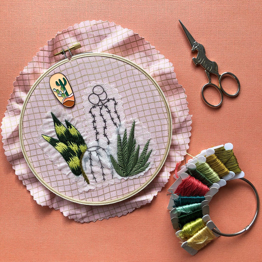Veggie Delight - Peel Stick and Stitch Hand Embroidery Patterns