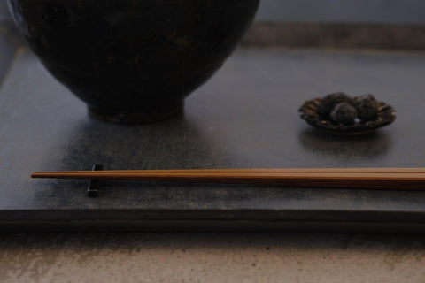 Shiratake Chopstick Wiping Lacquer Iron Chopstick Rest Mamemezara Ikkanbari Yosechikubon