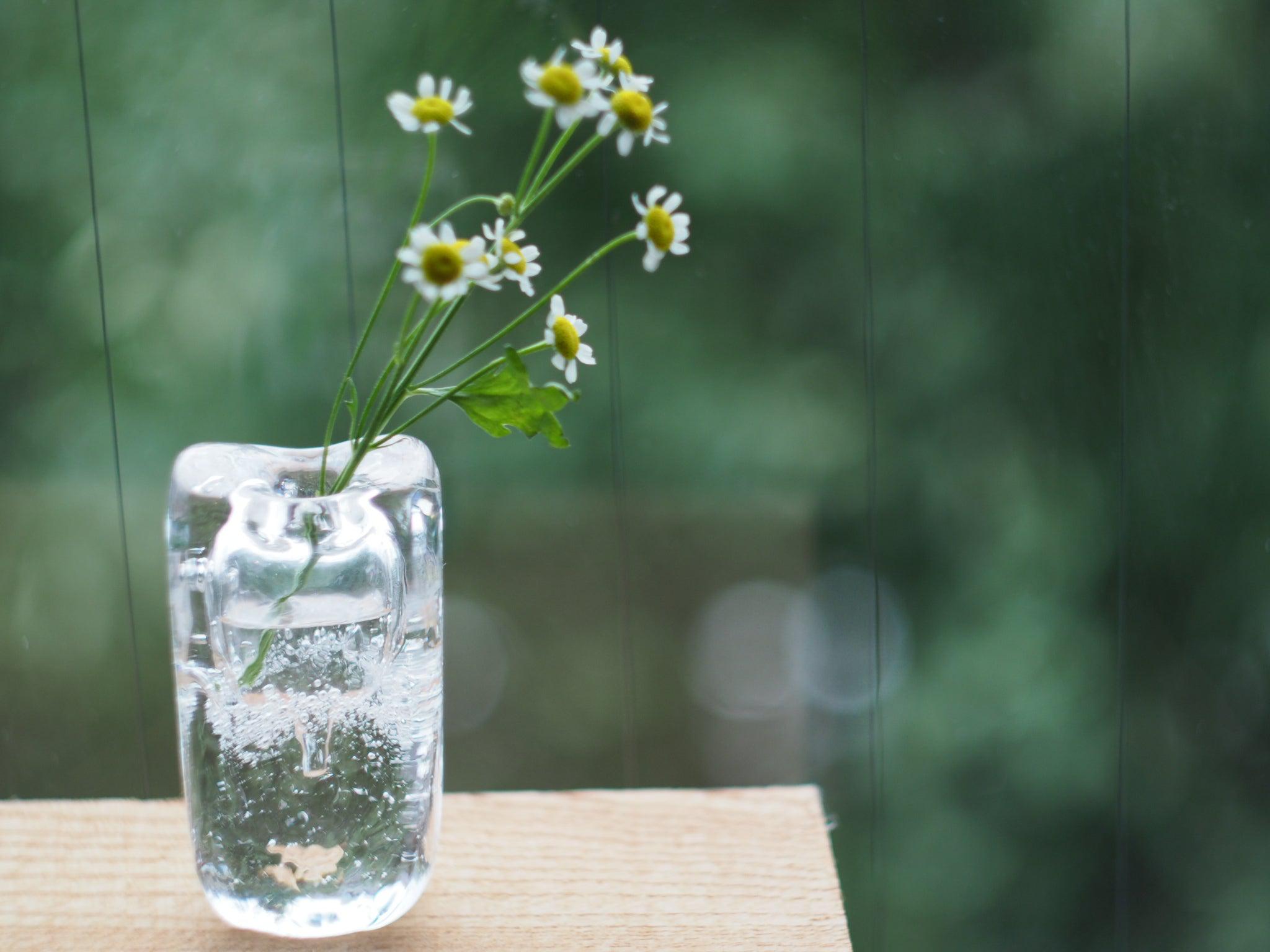 Mariko Noda glass flower vase