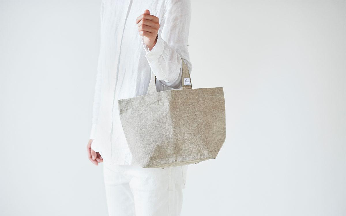 Linen canvas tote bag S – PINT_MN