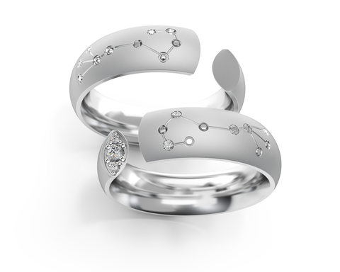 Vestuviniai žiedai, vestuvinių žiedų gamyba, vestuviniai žiedai pagal ADORO