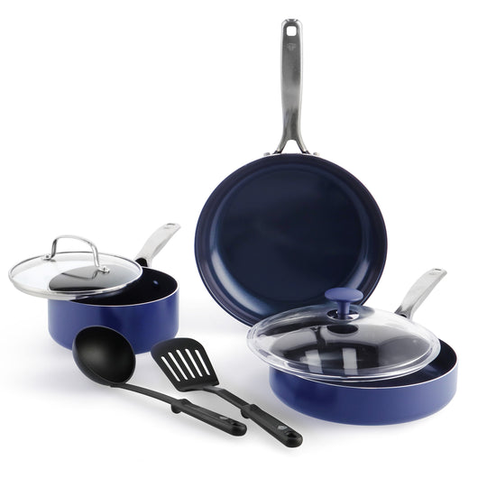 Blue Diamond Pink 12-Piece Cookware Set