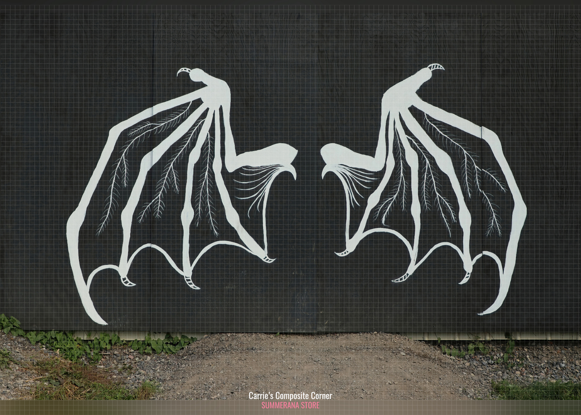 Bat Wings Wall Digital Background – Summerana