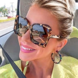 Luxury Big Square Sunglasses Women Brand Designer Retro Gradient Sun Glasses For Female Oversized Black Shades Oculos De Sol