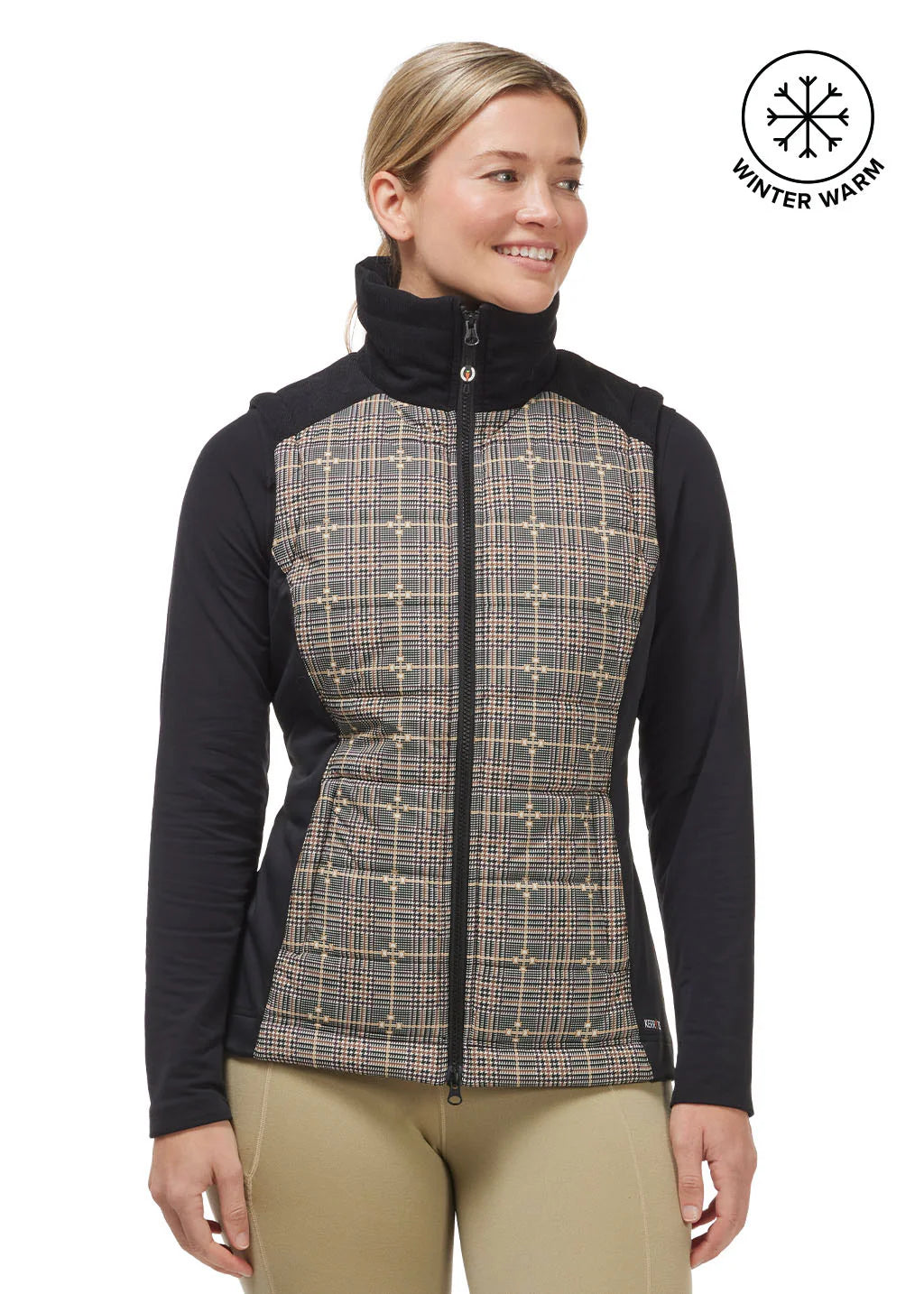 Kerrits Bits of Plaid Quilted Vest FW24
