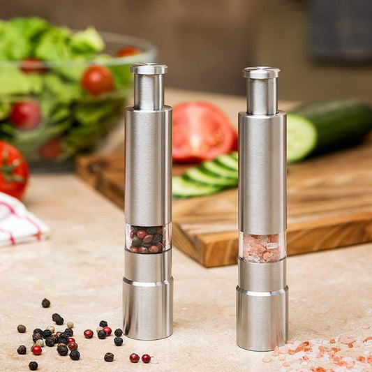 2pcs Electric Salt And Pepper Grinder Set Battery Operated Salt And Pepper  Mill And Pepper Grinder Tw