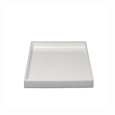 large white lacquer tray