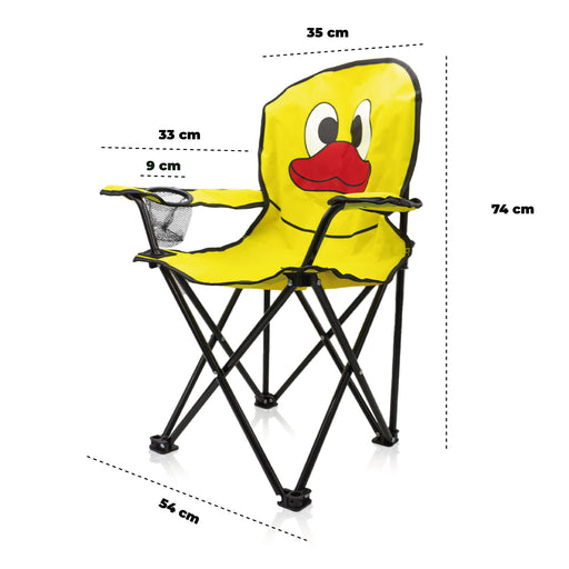 2 Sillas Plegables Playa Exteriores Camping Funda Portavaso — Queen Sense