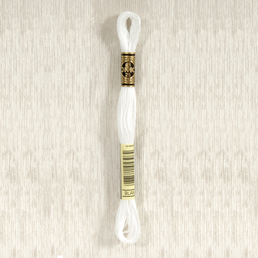 DMC 01 White Tin - 6 Strand Embroidery Floss