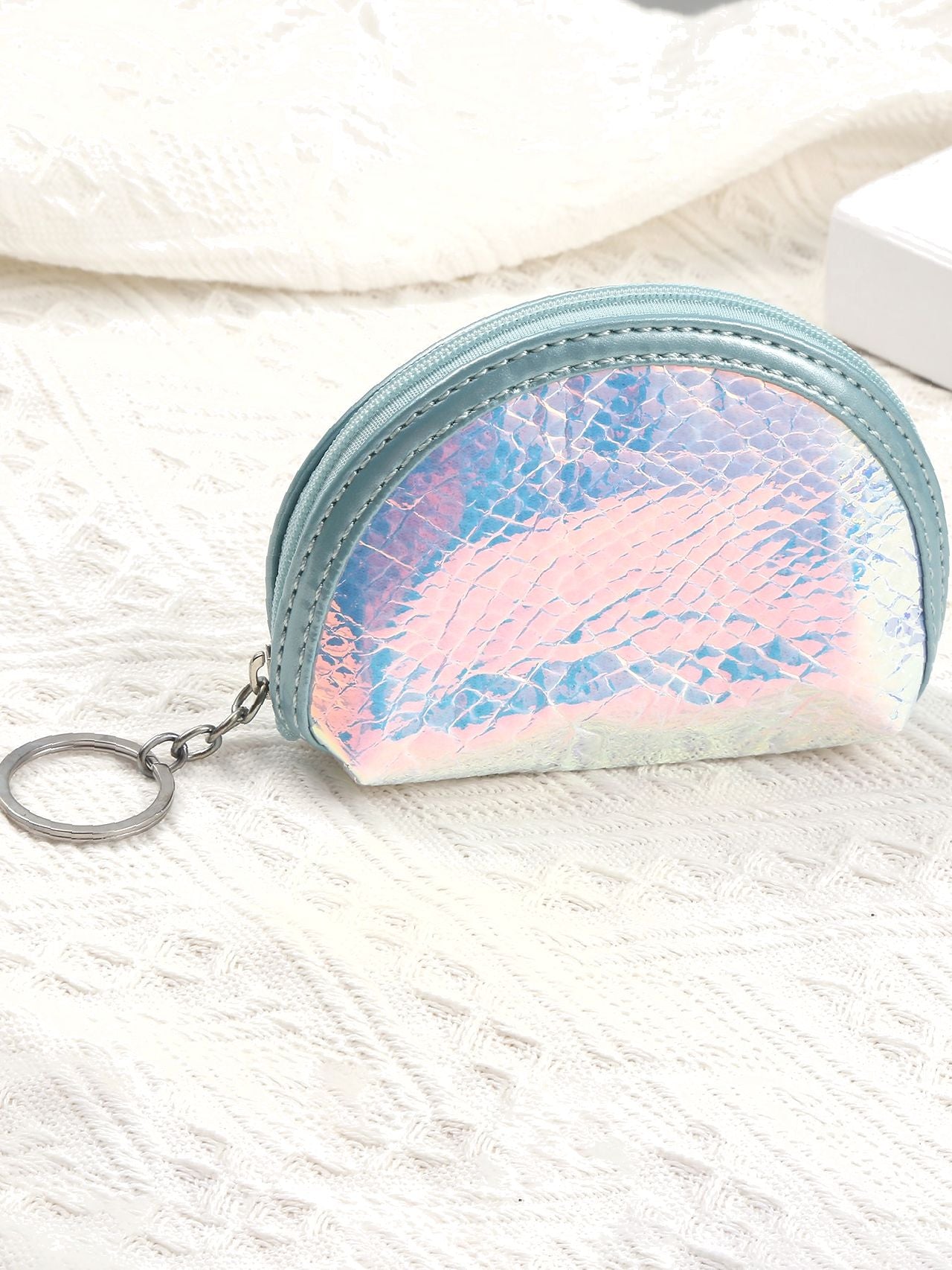 Bag For Love -Holographic Snakeskin Pattern Coin Purse - Women Purses