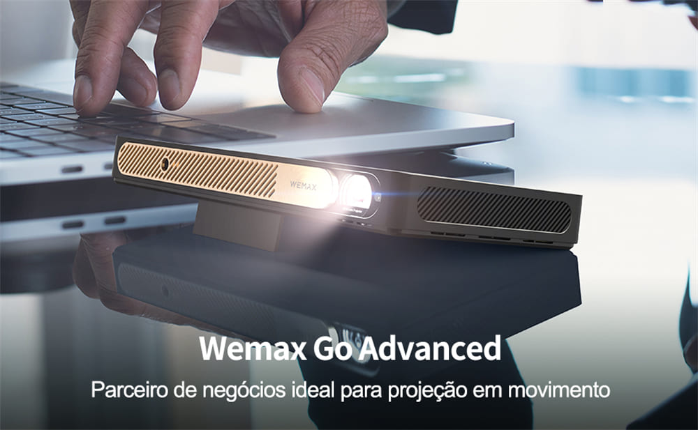 Mini Projetor Wemax Go Advanced 600 Laser Portátil Full HD 1080p 4K