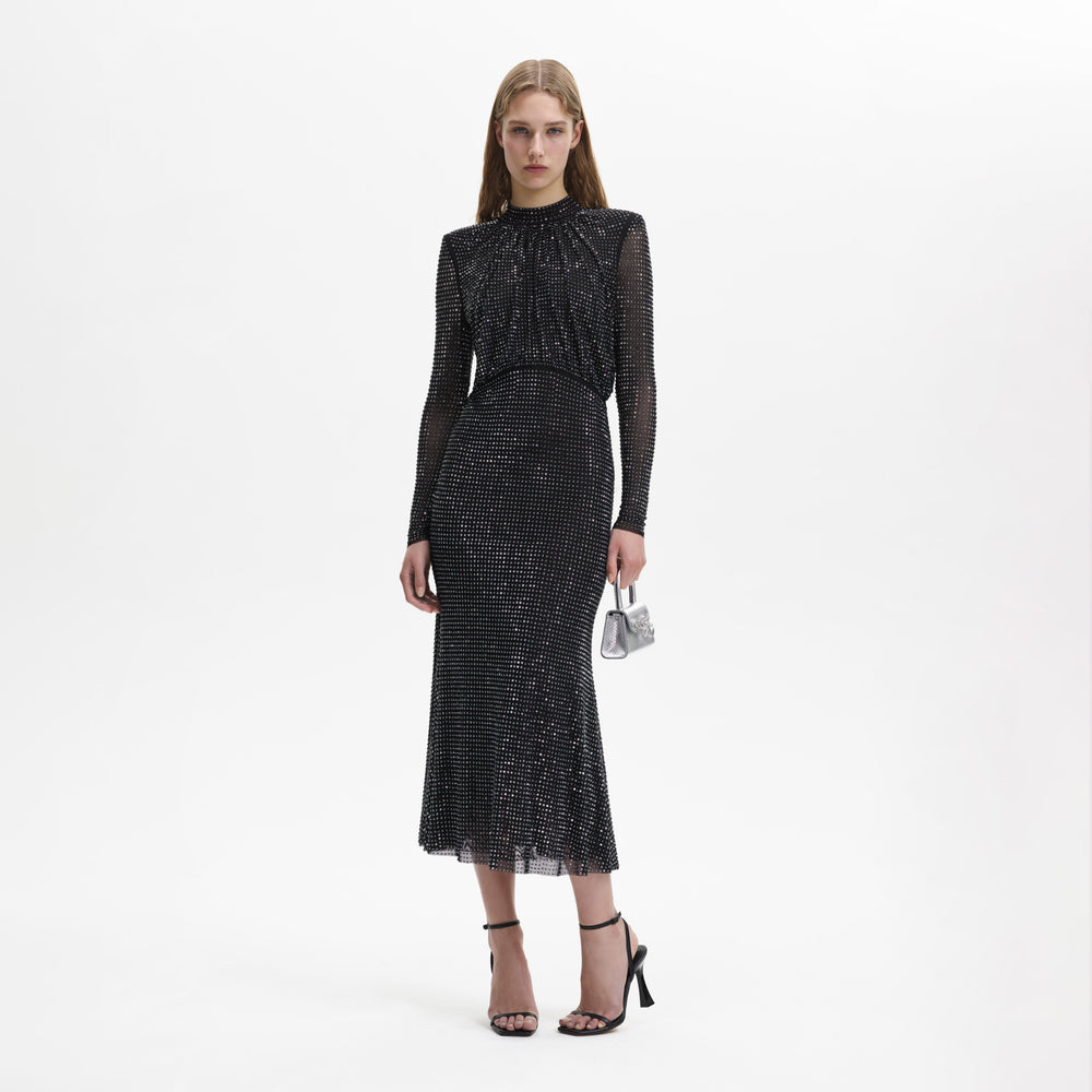 Monogram Sparkle Long-Sleeved Dress - Women - Ready-to-Wear