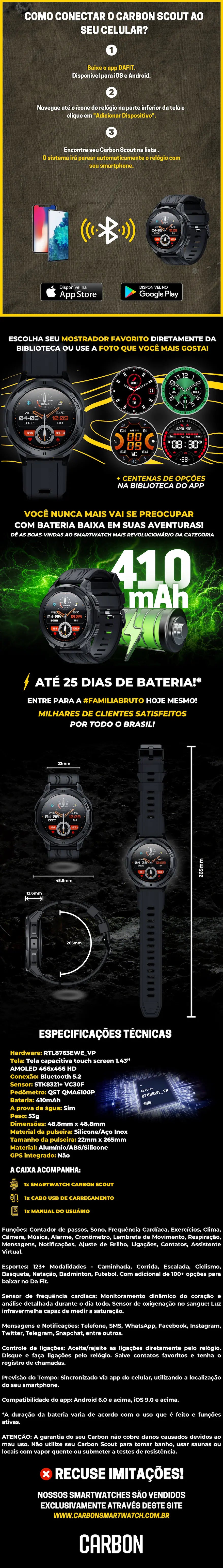 Apresentação visual do Carbon Scout - Parte 2