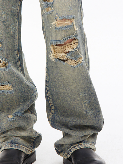 EK/EVILKNIGHT VINTAGE WASHED デニム PANTS-