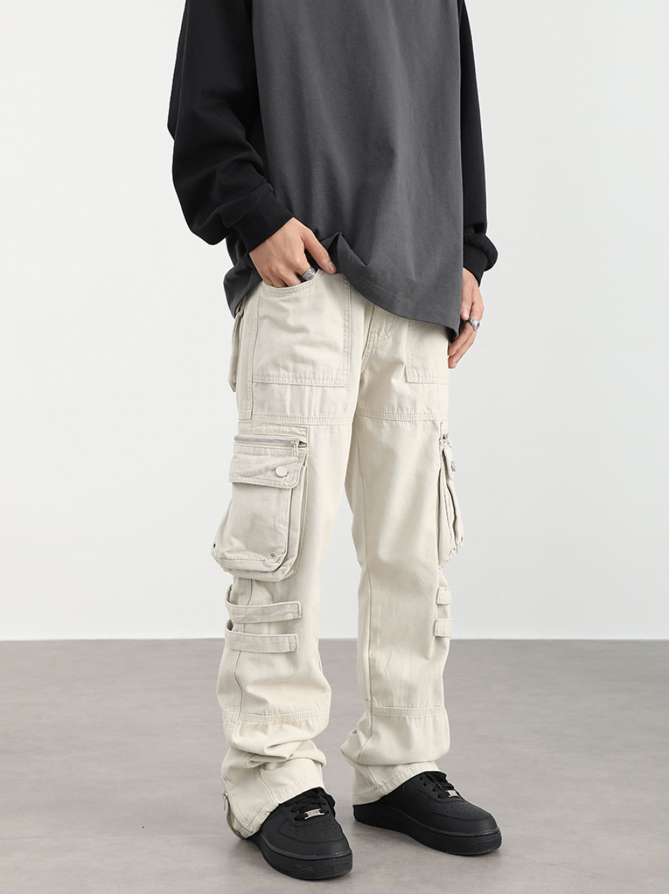 EK/EVILKNIGHT Washed Multi Pocket Pants www.timepharma.com