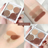 Eyeshadow Palette Pearly Matte Glitter Eyeshadow Shiny Eye Pigments Highlighter  Net Red Live Earth Color TSLM1