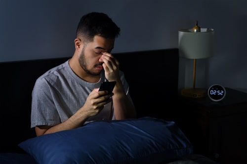 Image of man with insomnia