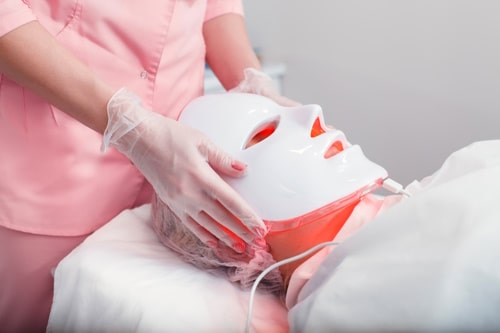 Red light therapy mask