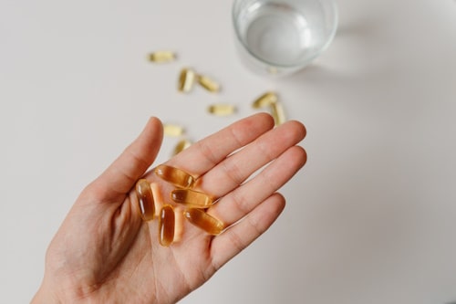 Vitamin A supplements on hand