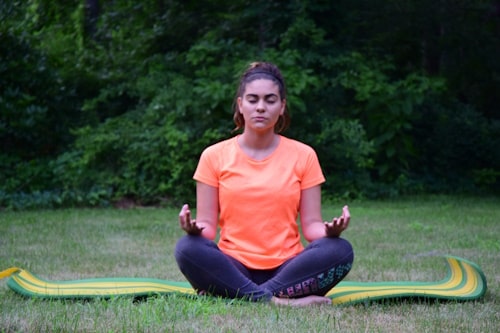 Woman meditating