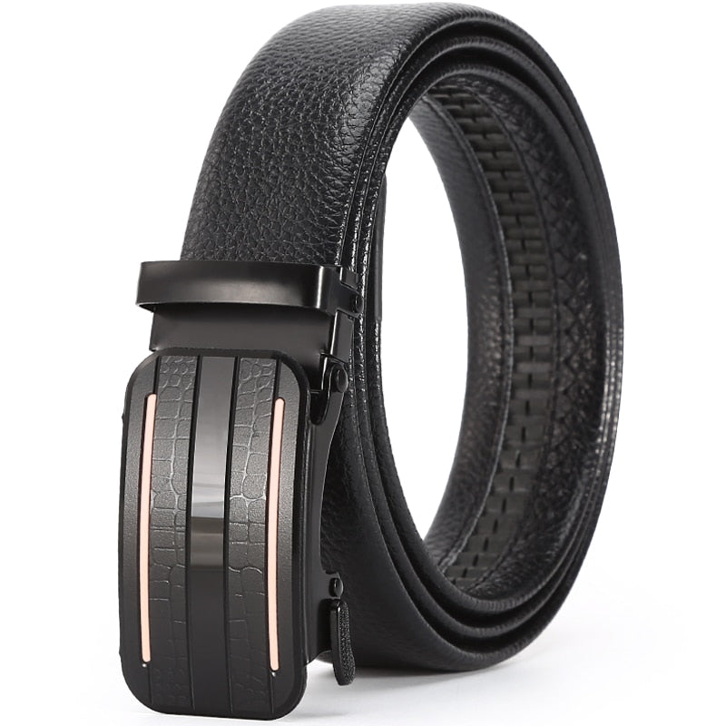 belt for men Brand design Men's belt high quality young pu leather iron automatic buckle trendy pants belt men