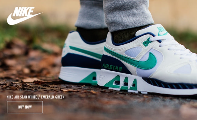 Aanbeveling Huisje Authenticatie NIKE AIR STAB WHITE/EMERALD GREEN – Livestock