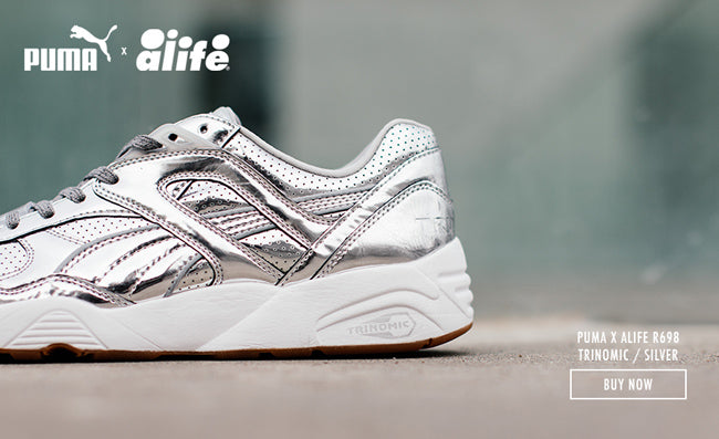 puma x alife r698 trinomic silver