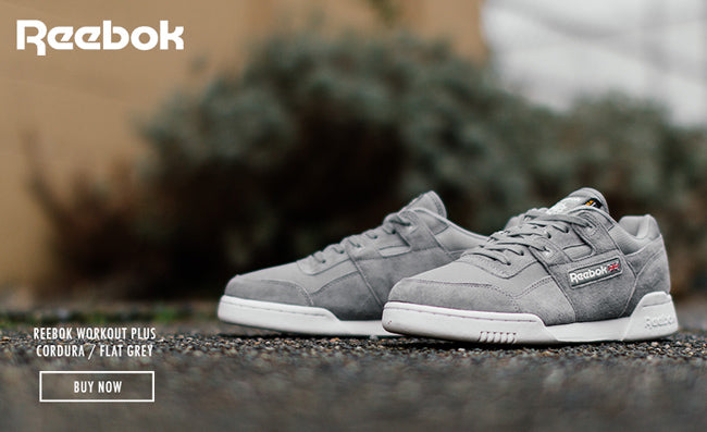 reebok workout plus cordura trainers in grey