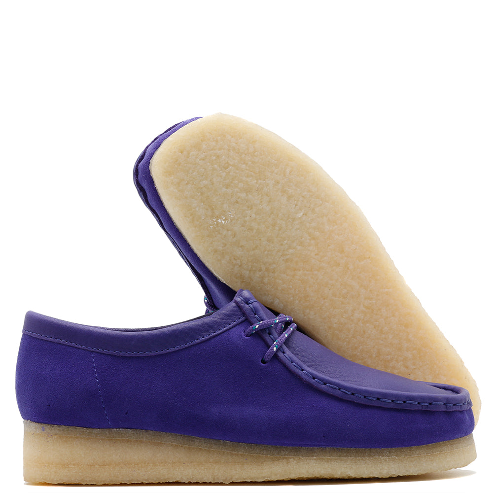 purple wallabee shoes