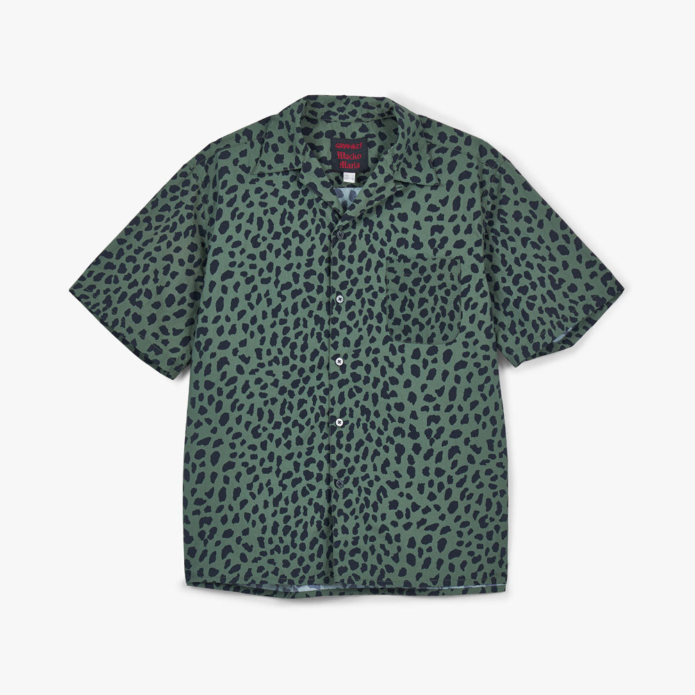 Gramicci x Wacko Maria Leopard Open Collar Shirt / Khaki – Livestock