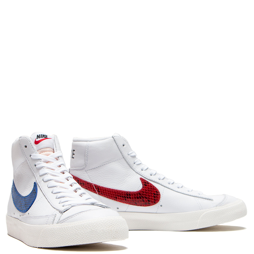 nike blazer mid red and blue