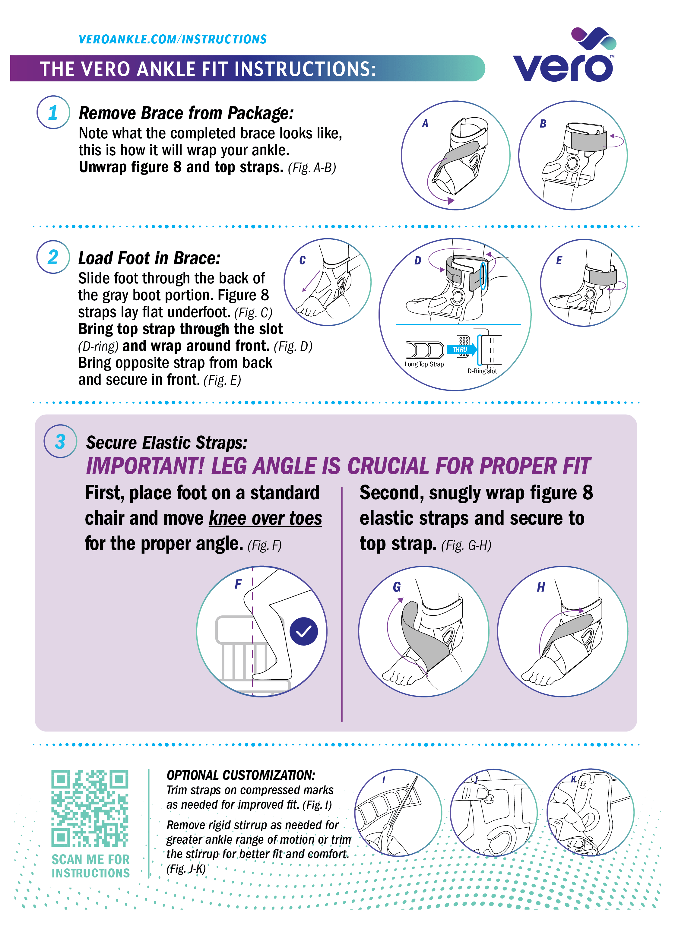 The Vero Ankle Fit Instructions Image
