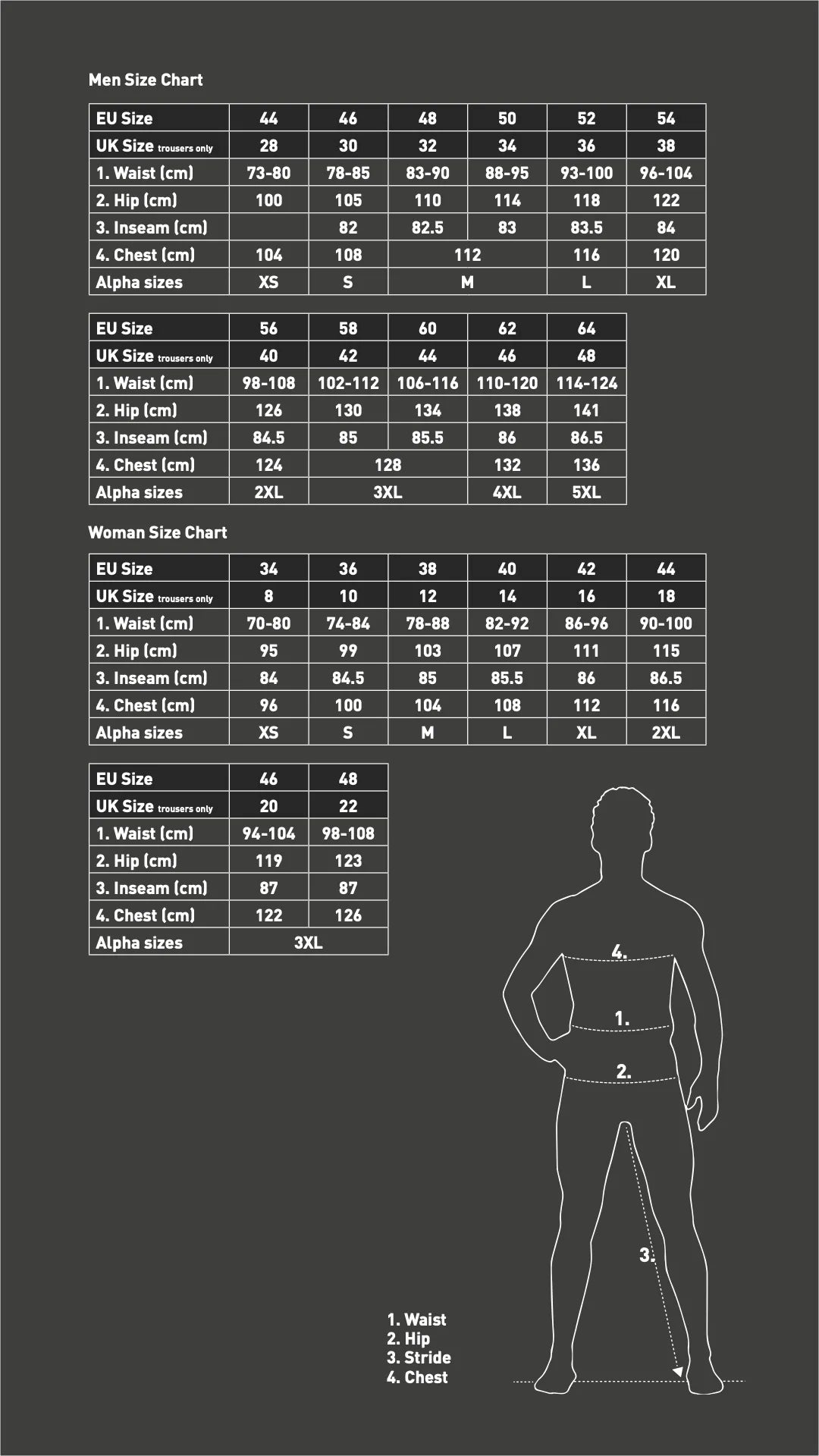 Harkila Size Guide  Cluny Country