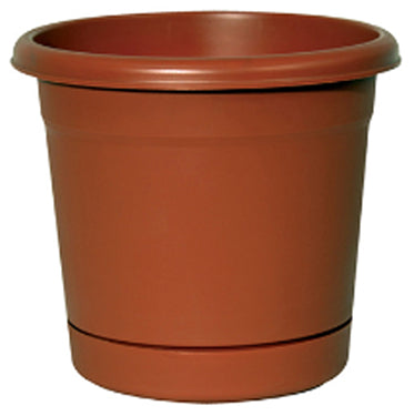 ROLLED RIM PLANTR TERA COTTA 10 IN