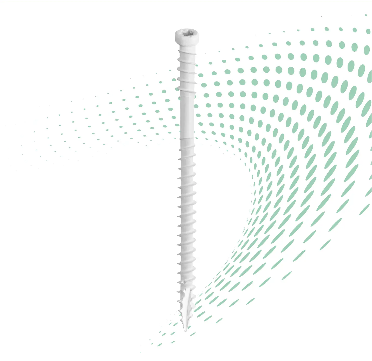 GRK Fasteners White RT Composite™ Exterior Trim Screw
