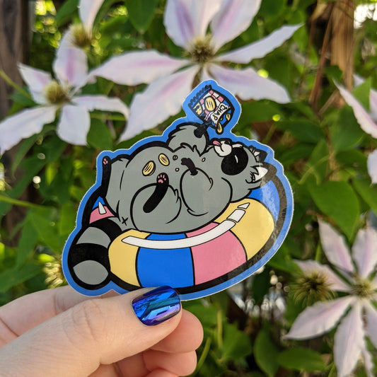 Ah Ham! Raccoon Sticker – Windy Woods Designs