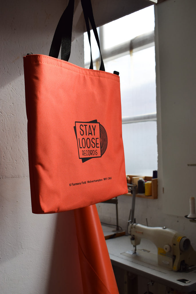 Orange Tote Bag made for record store in Wolverhampton