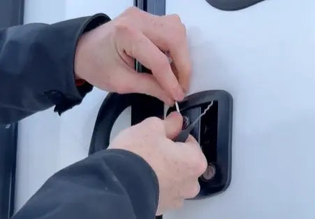 insert the lock pick