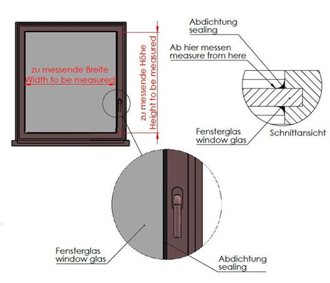 Fenster Plissee ausmessen